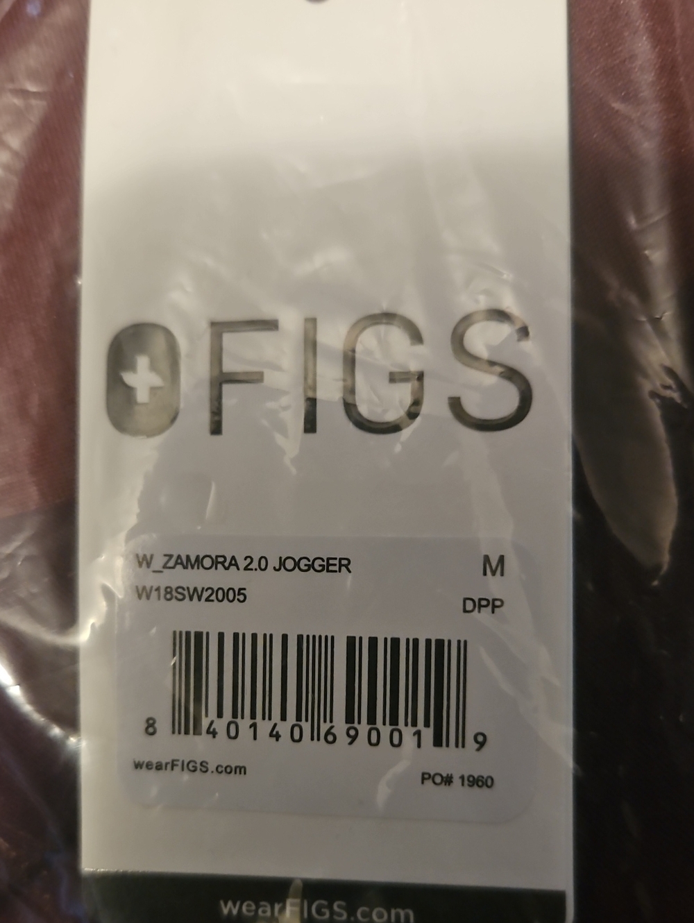 Figs NWT Deep Purple MEDIUM ZAMORA WOMENS JOGGERS - Picture 3 of 4